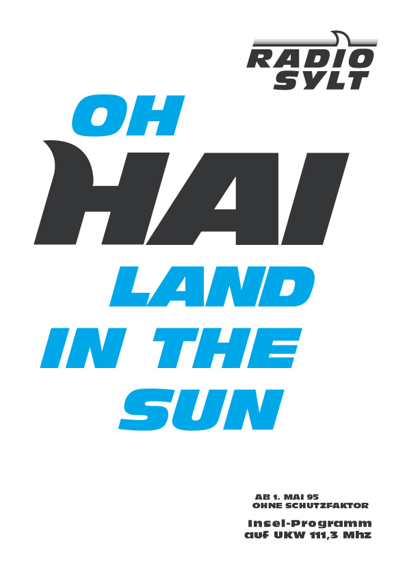 Anzeige und Plakat "Hailand in the Sun"