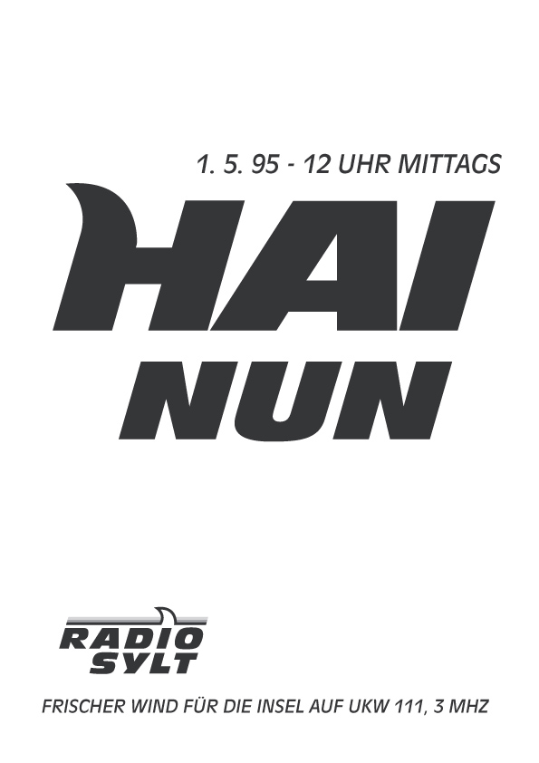 Anzeige und Plakat "Hai Nun"