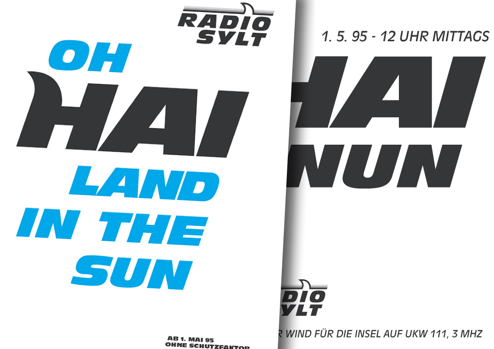 Anzeigen, Plakatkampagne für Radio Sylt: Oh Hailand in the sun