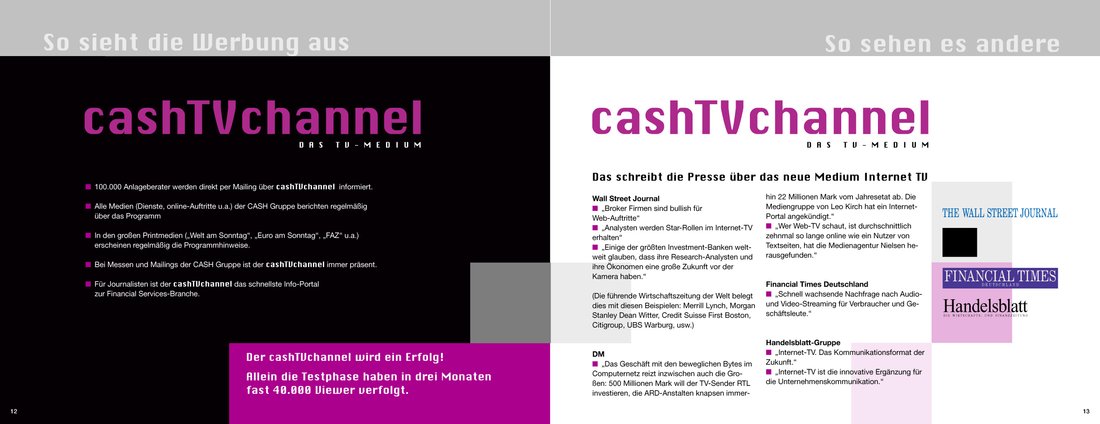 Abbildung Cash TV Channel, Seite 12/13