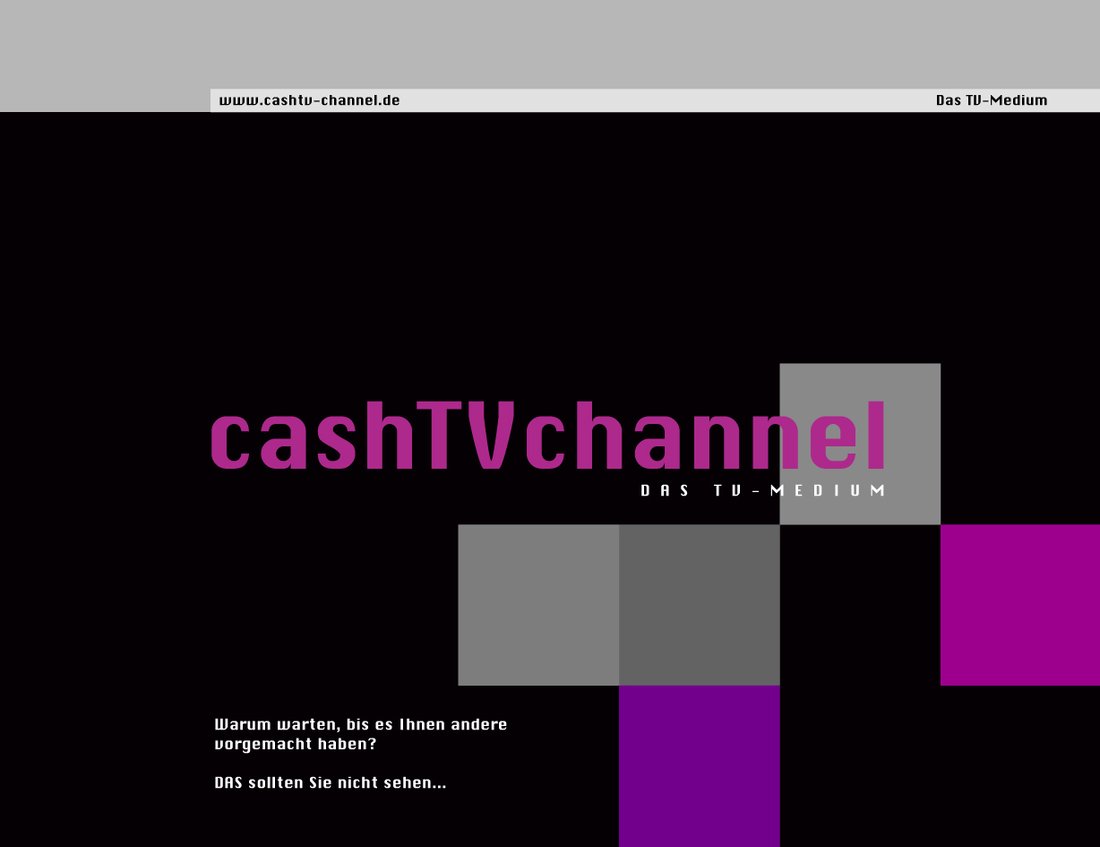 Abbildung Cash TV Channel, Rückseite