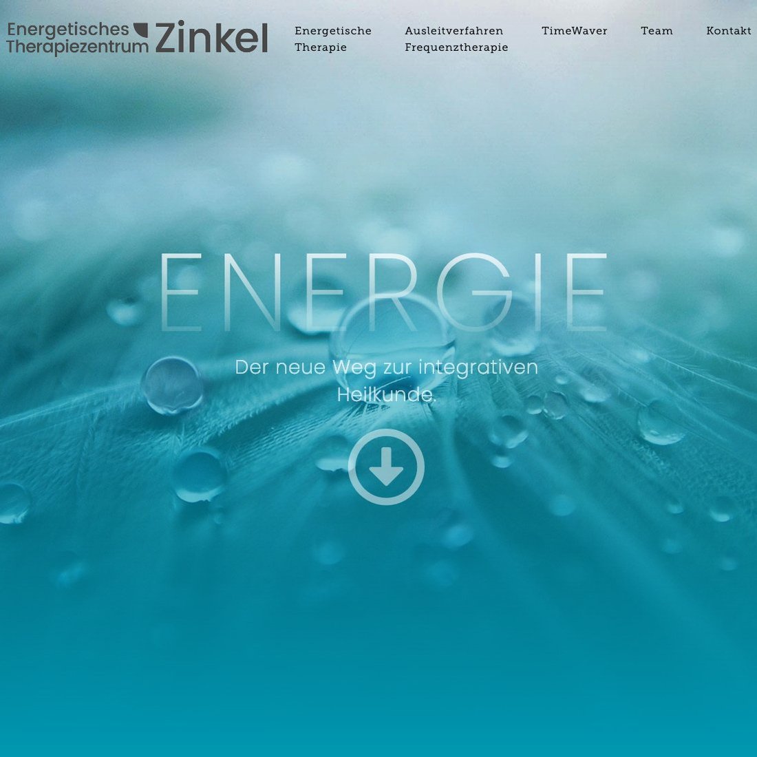 Webdesign der Startseite