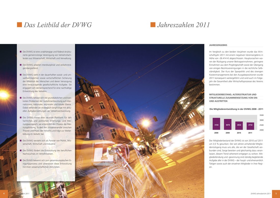 DVWG-Jahresbericht 2011, beispielhafte Innenseite