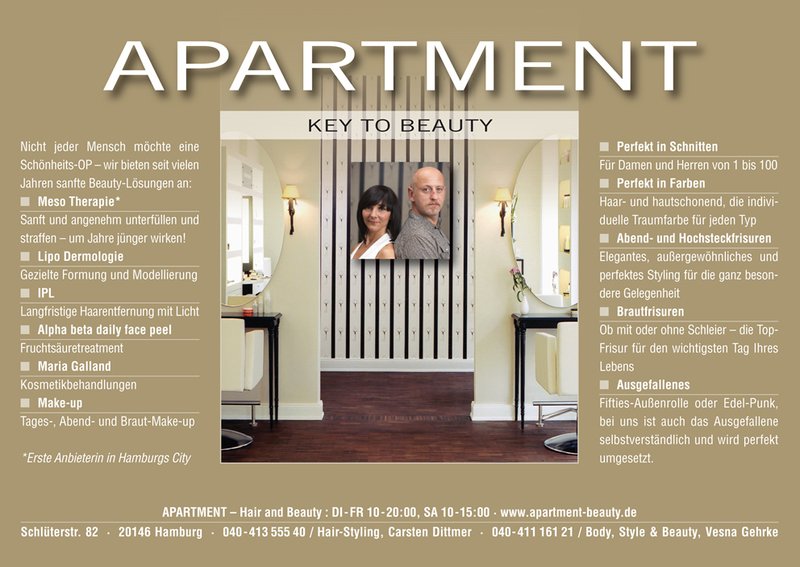 Anzeigendesign Apartment - Key to Beauty