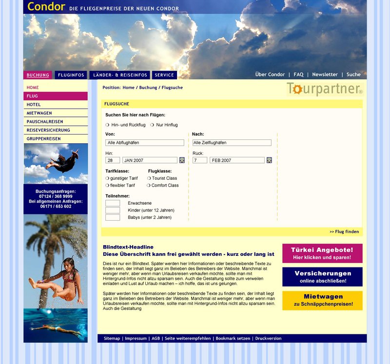 Abbildung Startseite Tourpartner Reisegesellschaft